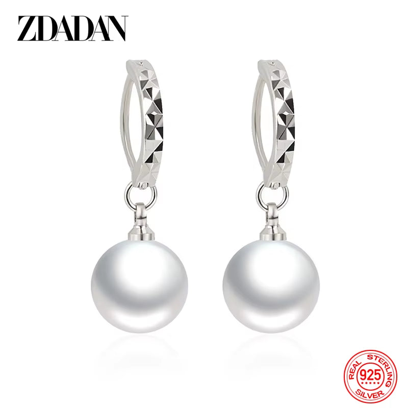 925 Silver Pearl Drop Earring