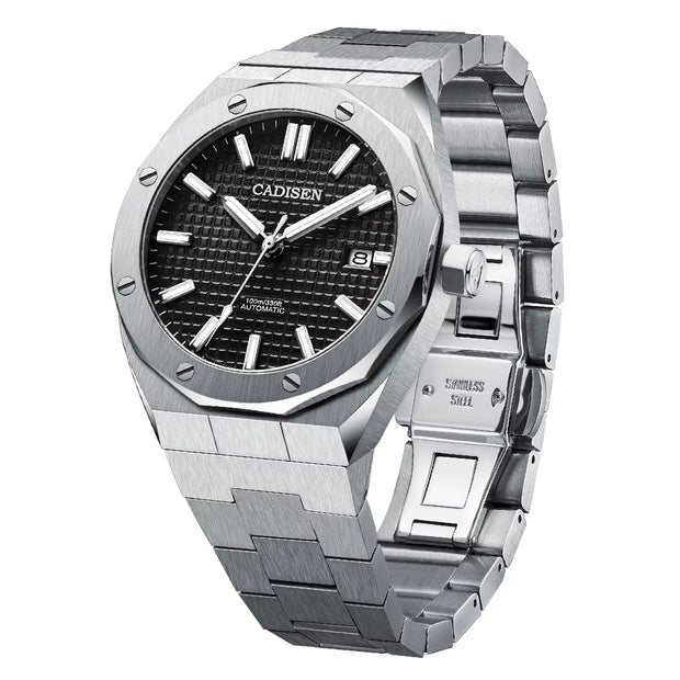 Automatic Mens Watches Fashion Top Brand Stainless Steel Japan NH35A Watch Men Mechanical Wristwatch Relogio Masculino