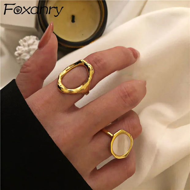 Gold Plated Oval Shell Rind Adjustable