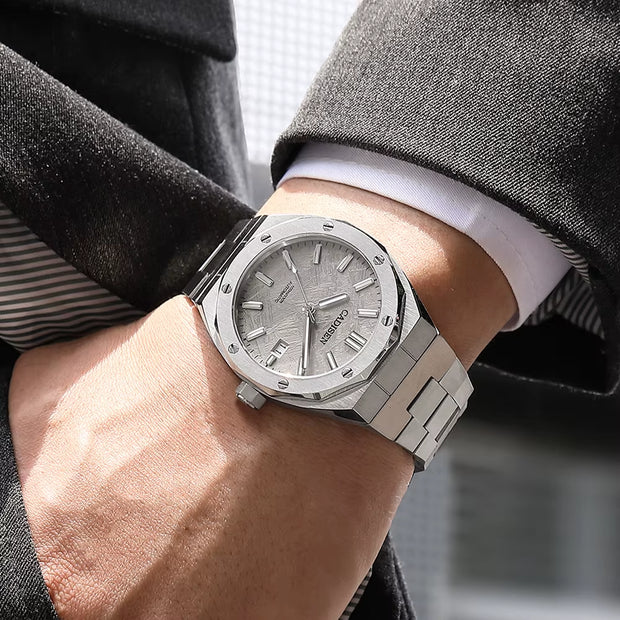Automatic Mens Watches Fashion Top Brand Stainless Steel Japan NH35A Watch Men Mechanical Wristwatch Relogio Masculino