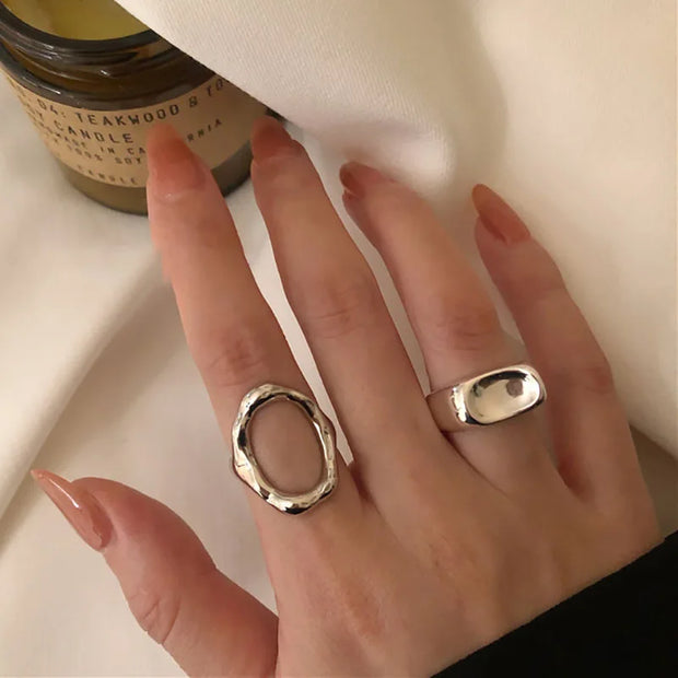 Gold Plated Oval Shell Rind Adjustable