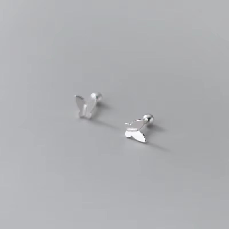 925 Sterling Silver Butterfly Earrings