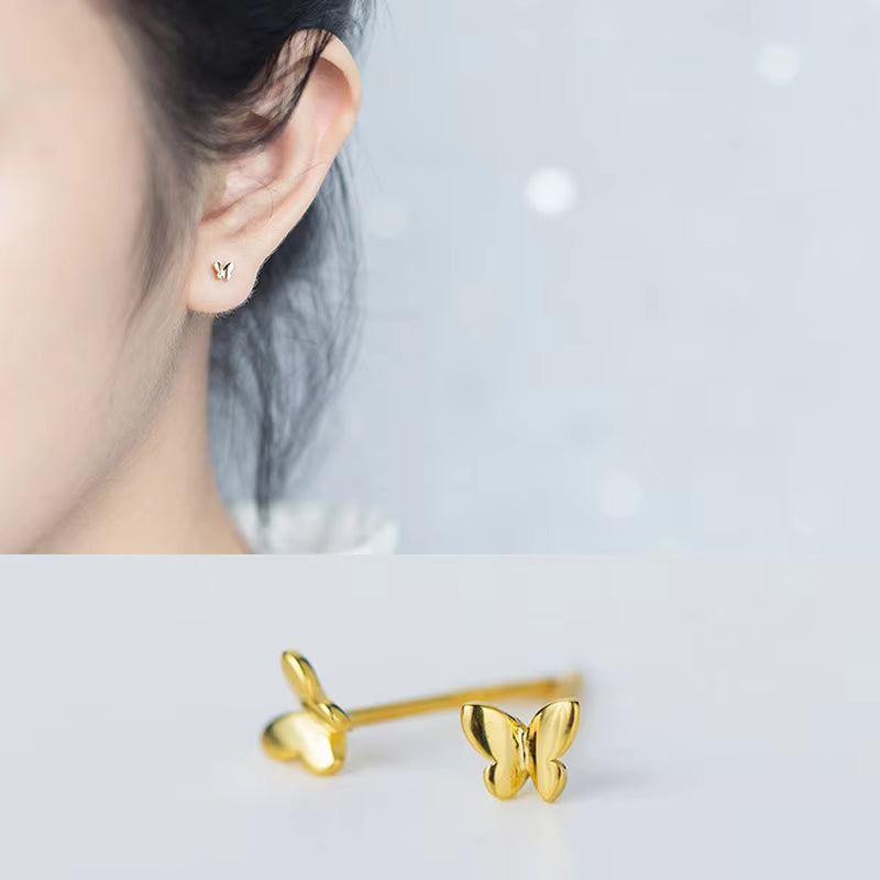 925 Sterling Silver Butterfly Earrings