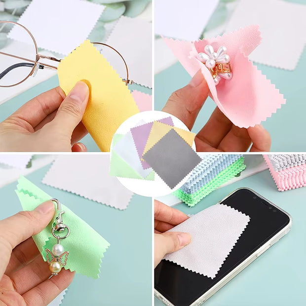 1-20Pcs Silver Gold Polishing Soft Clothes