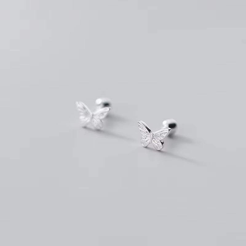 925 Sterling Silver Butterfly Earrings