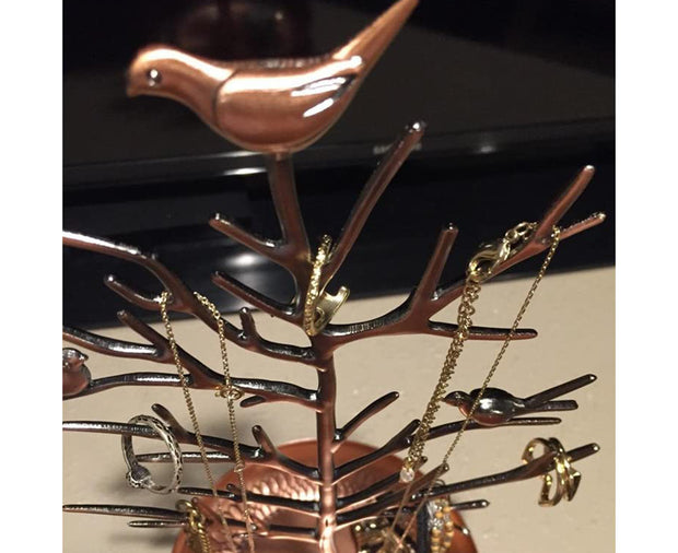 Little Birds Tree Jewelry Earring Necklace Display Stand