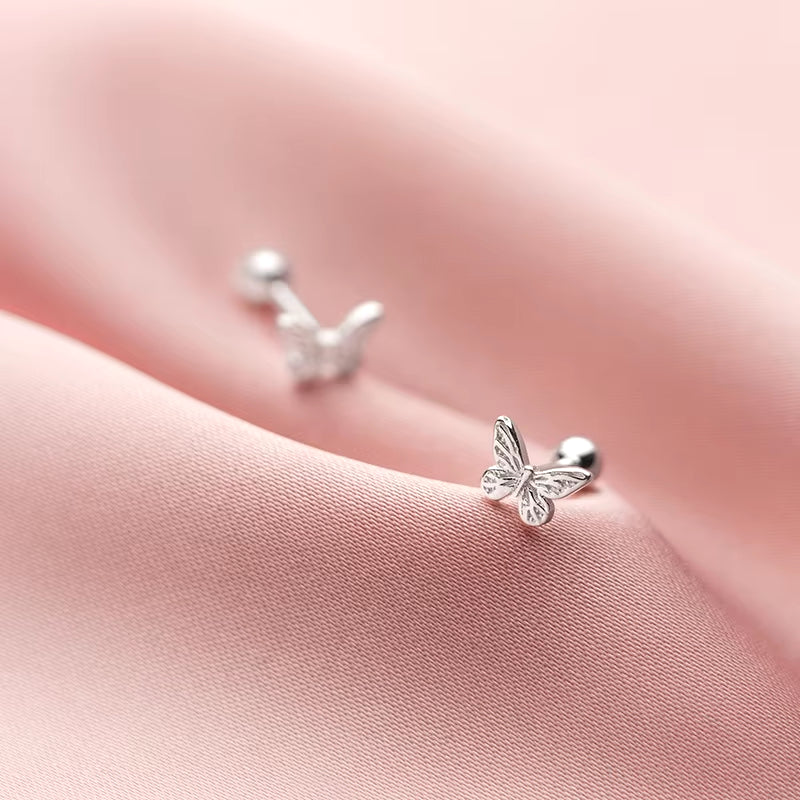 925 Sterling Silver Butterfly Earrings