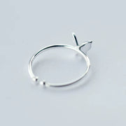 925 Sterling Silver Butterfly Adjustable Ring