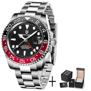 V3 Version GMT Watches Men'S Luxury Sapphire Automatic Mechanical Watch 40MM Stainless Steel Waterproof Watch