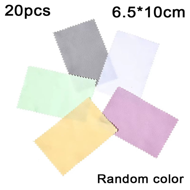 1-20Pcs Silver Gold Polishing Soft Clothes