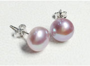 925 Sterling Silver Stud Classic Freshwater Pearl Earrings 