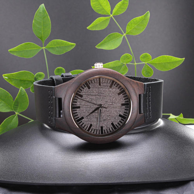 Our Engraved Wooden Watch is a timeless unique gift💕