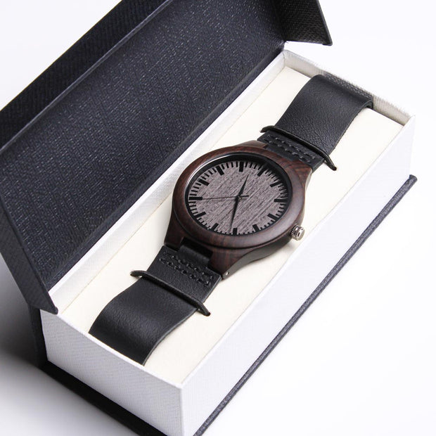 Our Engraved Wooden Watch is a timeless unique gift💕