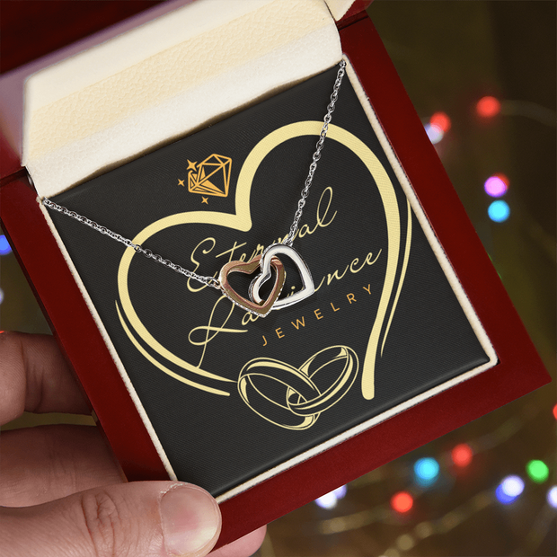 Make a statement Interlocking Hearts express your feelings💕