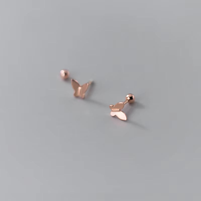 925 Sterling Silver Butterfly Earrings