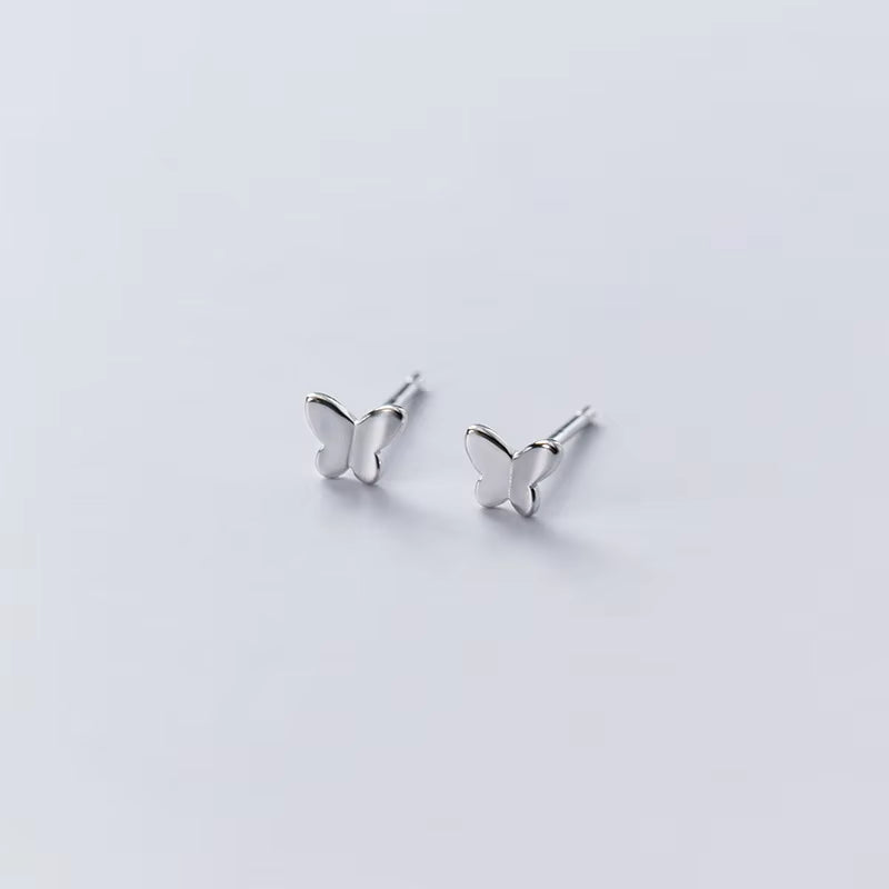 925 Sterling Silver Butterfly Earrings