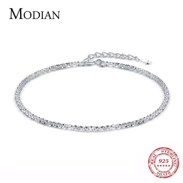 925 Sterling Silver Simple Cute Bracelet Exquisite Classic Charm