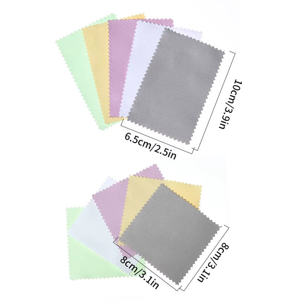 1-20Pcs Silver Gold Polishing Soft Clothes