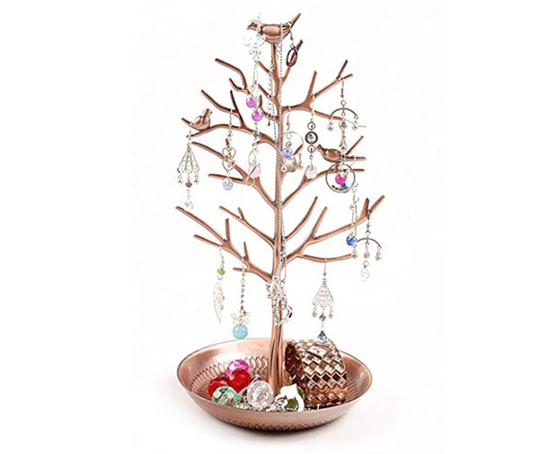 Little Birds Tree Jewelry Earring Necklace Display Stand